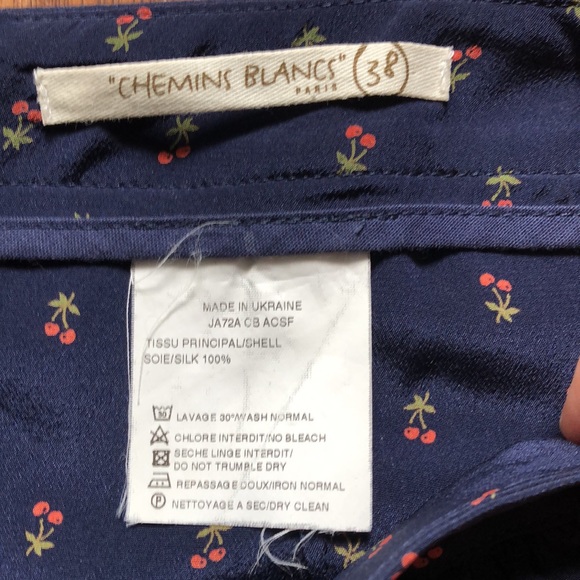 Silk Chemins Blancs Skirt - Picture 2 of 4